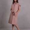 Flobert jurk in pink sand