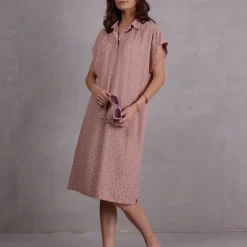 Flobert jurk in pink sand