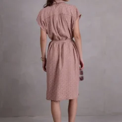 Flobert jurk in pink sand