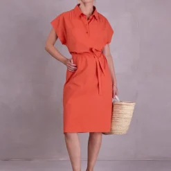 Flobert oranje jurk