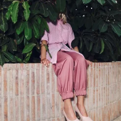 Flume pump in cameo rose