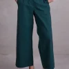 Fong broek in bottle green