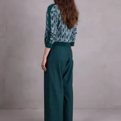 Fong broek in bottle green