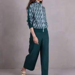 Fong broek in bottle green