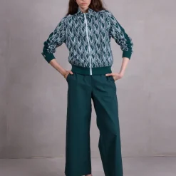 Fong broek in bottle green