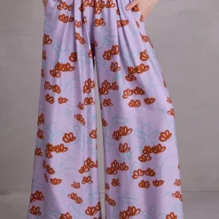 Freddy broek in red akebia flowers