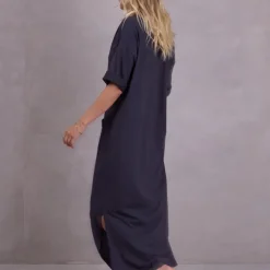 Funic jurk in charcoal