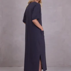 Funic jurk in charcoal