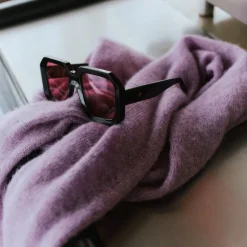 Jackie zonnebril in dark tortoise / cherry