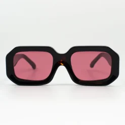 Jackie zonnebril in dark tortoise / cherry