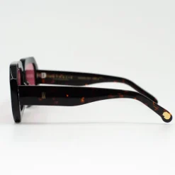 Jackie zonnebril in dark tortoise / cherry
