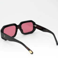 Jackie zonnebril in dark tortoise / cherry