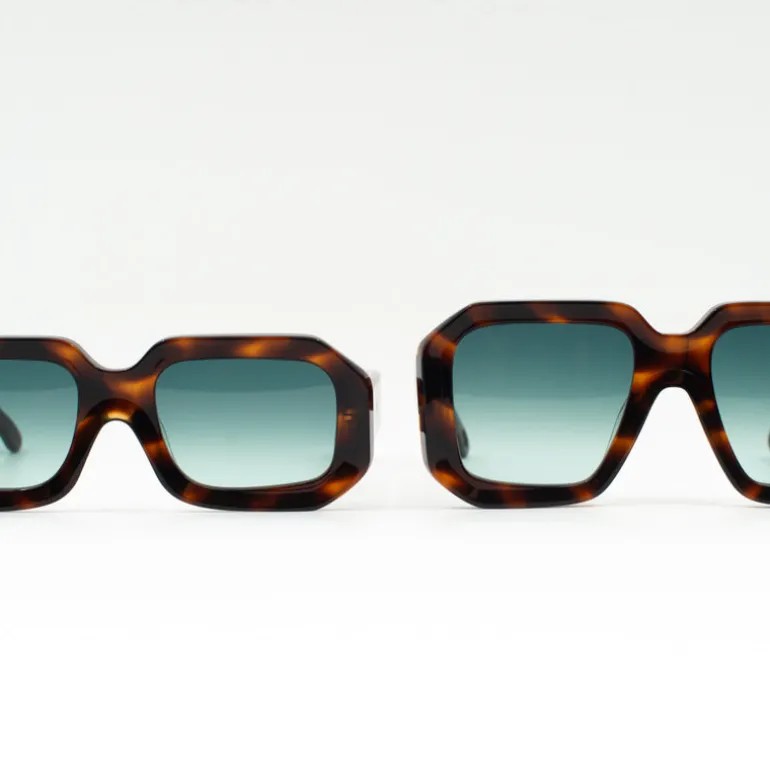 Jackie zonnebril in tortoise / bottle