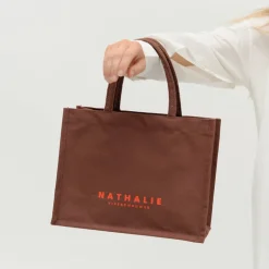 Mini shopper in dark henna