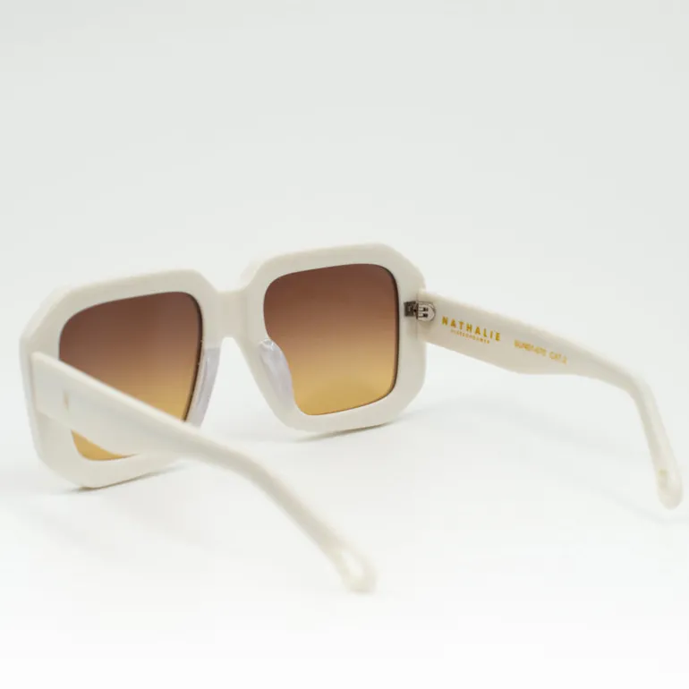 Onassis zonnebril cream / yellow