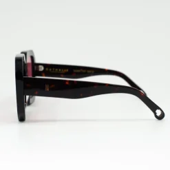 Onassis zonnebril in dark tortoise / cherry