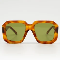 Onassis zonnebril in light tortoise /olive