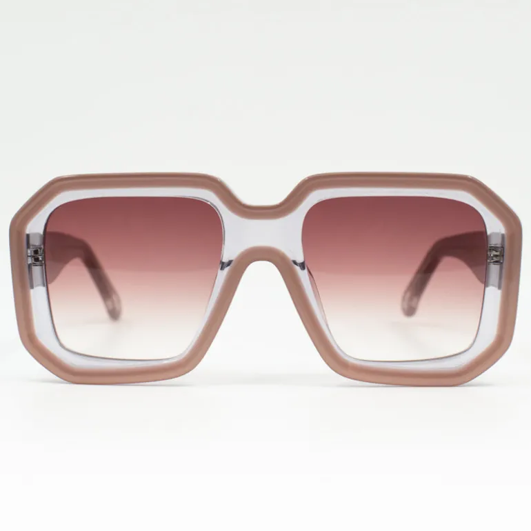 Onassis zonnebril taupe / pink