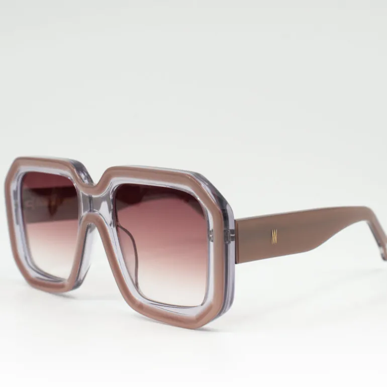 Onassis zonnebril taupe / pink