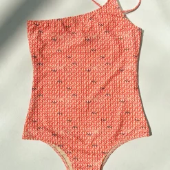 Oranje asymmetrisch badpak