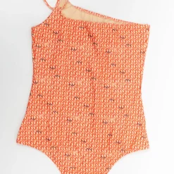 Oranje asymmetrisch badpak