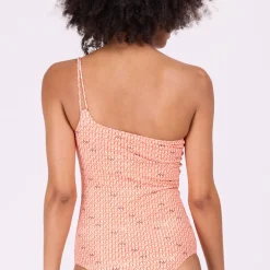 Oranje asymmetrisch badpak