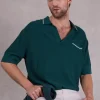 Osaka polo in evergreen