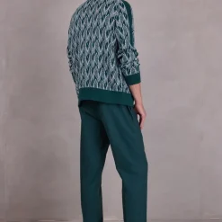 Spoleto vest in evergreen