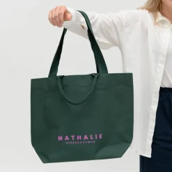 XL shopper in bottle green