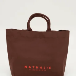 XL shopper in dark henna