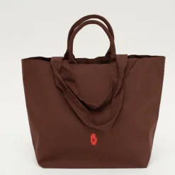 XL shopper in dark henna