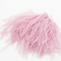 Zaza broche met veren in lila