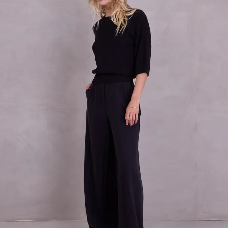 Zoella broek in zwarte Tencel