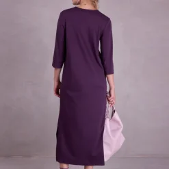 Zouzou jurk in aubergine