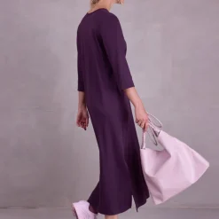 Zouzou jurk in aubergine