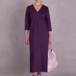Zouzou jurk in aubergine