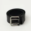 Zwarte riem met dubbele sluiting